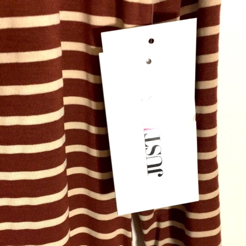 Boatneck Striped Midi Dress - Size XXL - Picture 7 of 8